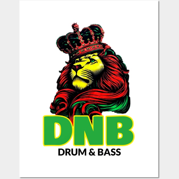 DNB - Lion King Crown (green) Wall Art by DISCOTHREADZ 